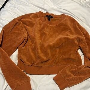 Corduroy cropped sweater